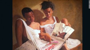 Hyperrealist art by Nigerian artist Oresegun Olumide