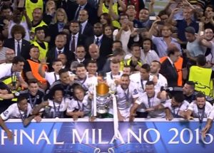 Real Madrid FC with 11th Champions League title, 28 May 2016