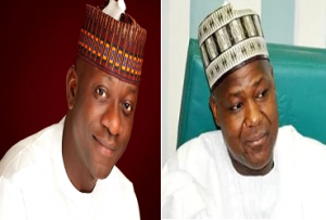 Abdulmumuni Jibrin (L) and Yakubu Dogara