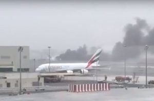 Emirates flight EK521 goes up in flames in Dubai on 3rd August 2016 at about 12.45pm local time