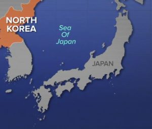 North Korea, Sea of Japan, Japan