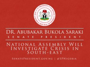 Operation Python Dance II: Nigeria Senate will investigate. (Image credit: The Senate President‏/@SPNigeria)