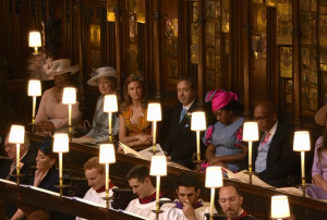 Inside the St George's Chapel during the Royal Wedding, 19 May 2018.