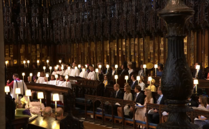 Inside the St George's Chapel during the Royal Wedding, 19 May 2018