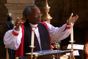 Most Rev Bishop Michael Curry delivered a sermon during the Royal Wedding, 19 May 2018