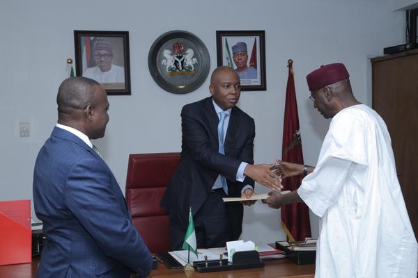 Presentation of the 1st batch of Ministerial Nominees to the Senate President by Chief of Staff to President. 30 September 2015