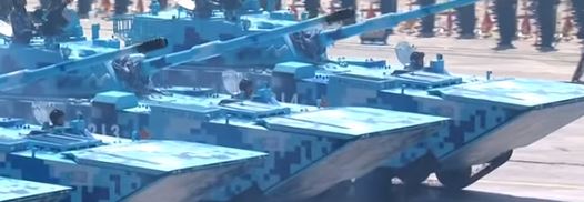 Chinese military parade at the ceremony marking China V-Day 2015.