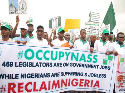 Protesters seek Saraki’s exit, 26 April 2016