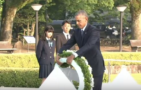 Barack Obama is the first sitting U.S. president to visit the hallowed ground of Hiroshima, site of the world's first atomic bomb attack
