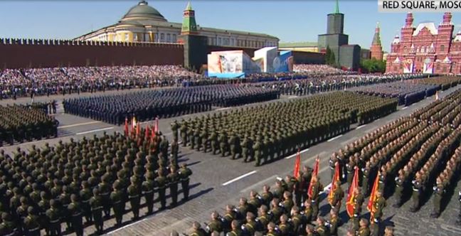 Russian military parade to mark the 71st anniversary of Victory in the WWII, 9 May 2016