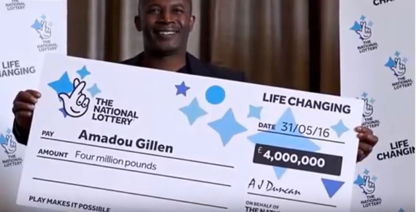 Amadou Gillen, Lucky Lotto winner says the £4m prize 'won't change' him