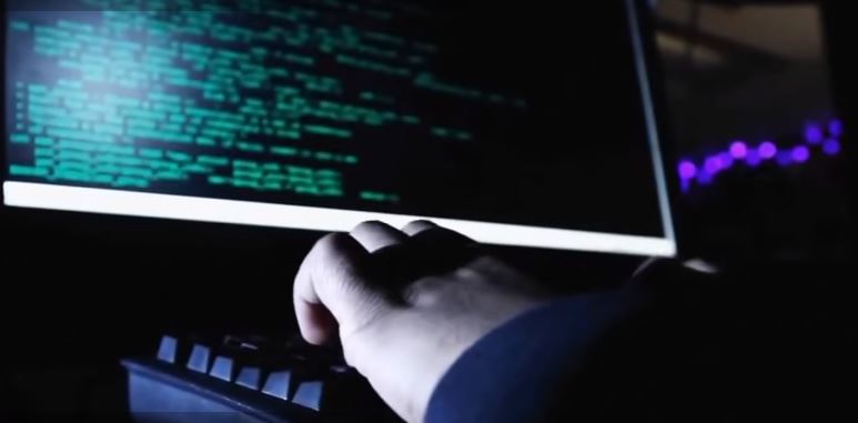 Computer. Hacker. Cyberattack
