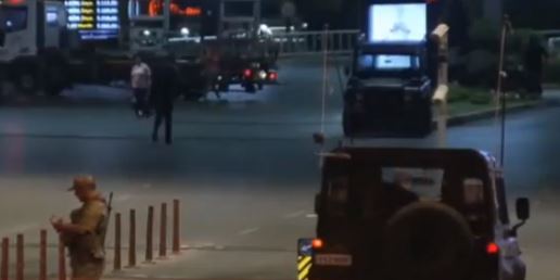 The military flood the streets claiming to have seized power in Turkey, 15 July 2016