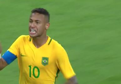 Rio 2016 Olympics: Neymar da Silva Santos celebrates his goal against Germany, 20 August 2016