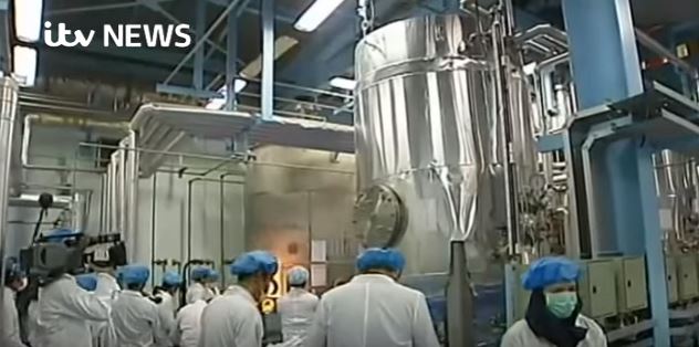 Workers' at a nuclear reactor
