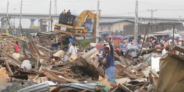 Badia East, an informal settlement in Lagos was partially demolished in February 2013; the government Lagos state completed the demolition in 2015