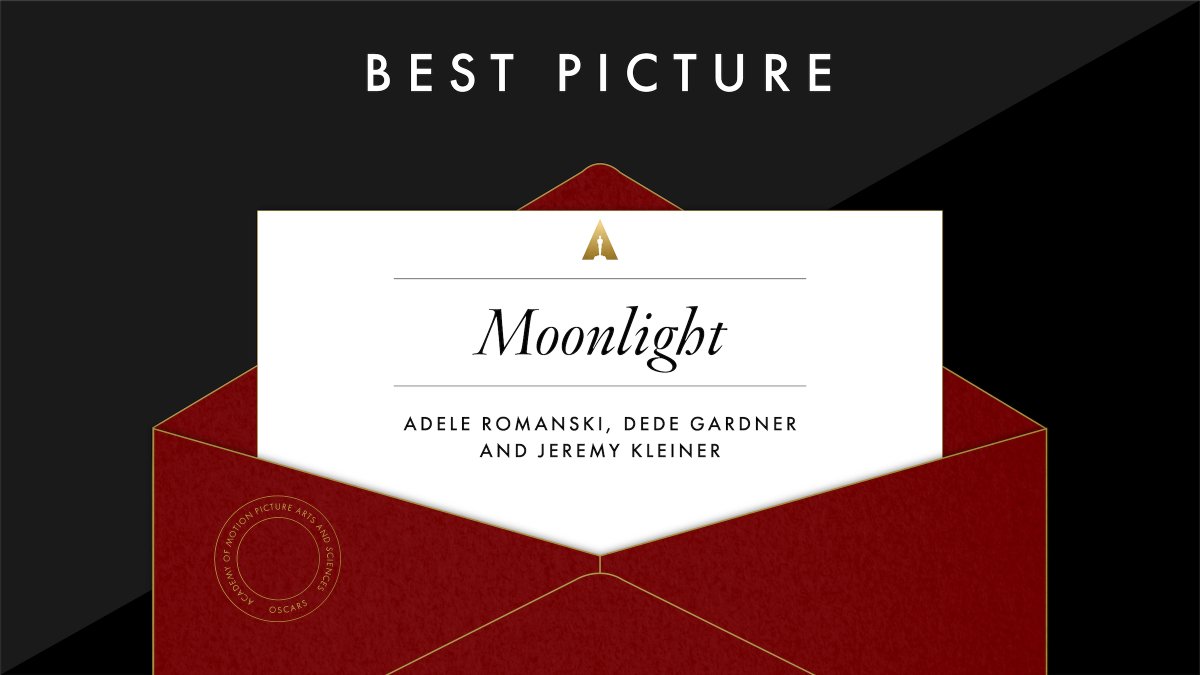 Oscars 2017: Moonlight wins best picture. (Image credit @TheAcademy)