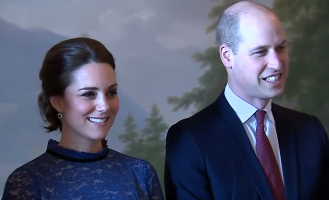 Duchess of Cambridge (L) and the Duke of Cambridge