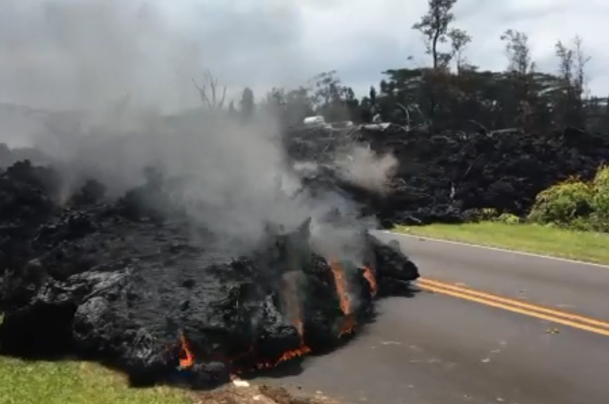 Volcano spews lava in Hawaii, May 2018