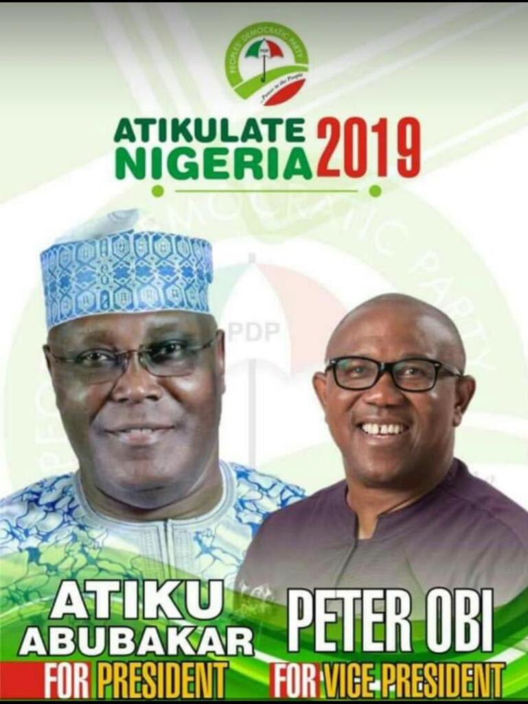 Atiku Abubakar (L) and Peter Obi