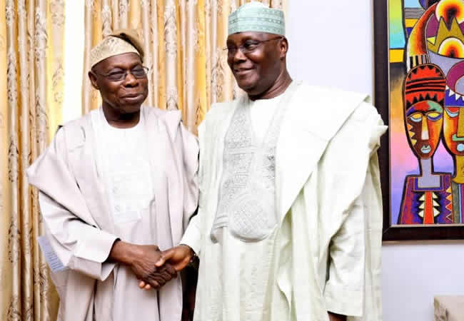 Olusegun Obasanjo and Atiku Abubakar in Abeokuta, 11.10.2018