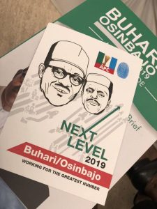 APC Presidential Candidate, Muhammadu Buhari and his running mate Yemi Osinbajo on cover page, 18.11.2018