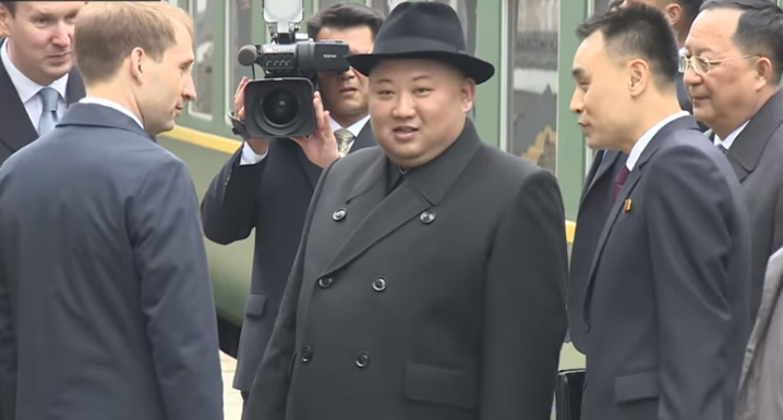 North Korea's leader Kim Jong-un arrives Vladivostok, Russia, 24 April 2019
