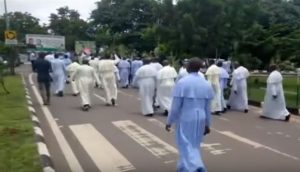 Catholic Priests In Enugu Diocese March To Govt. House, Protest Killing Of Colleague, 2 Aug 2019
