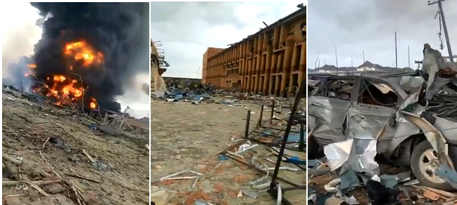 Explosion in Lagos, Nigeria, kills many people & destroys properties worth billions of Naira, 15 March 2020
