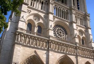 Notre Dame Cathedral in Paris, French Republic.