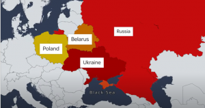 Belarus, Black Sea, Poland, Russia and Ukraine