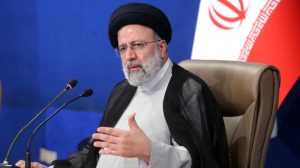 Iran’s President Ebrahim Raeisi addresses a cabinet meeting in Tehran on March 6, 2022. (Photo by president.ir)