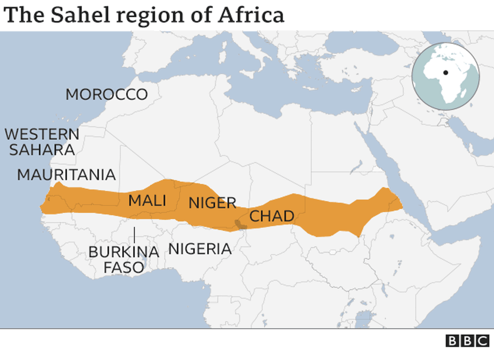 The Sahel Region of Africa (Credit: BBC)